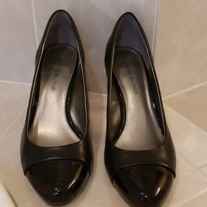 Bandolino black 3" heels, size 9